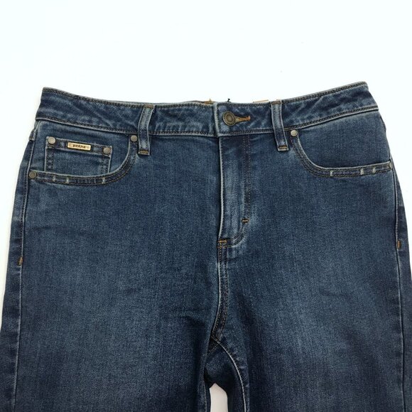 NEW prAna Women's Sienna Jeans Mid Rise Skinny Leg True Blue Stretchy size 8 - Picture 3 of 11